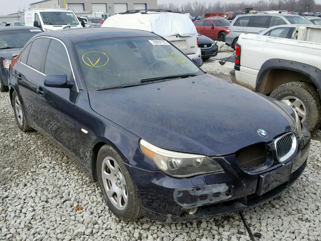 WBANA53544B850454 - 2004 BMW 525 I BLUE photo 1