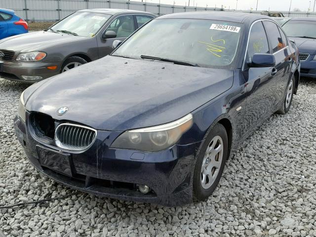 WBANA53544B850454 - 2004 BMW 525 I BLUE photo 2