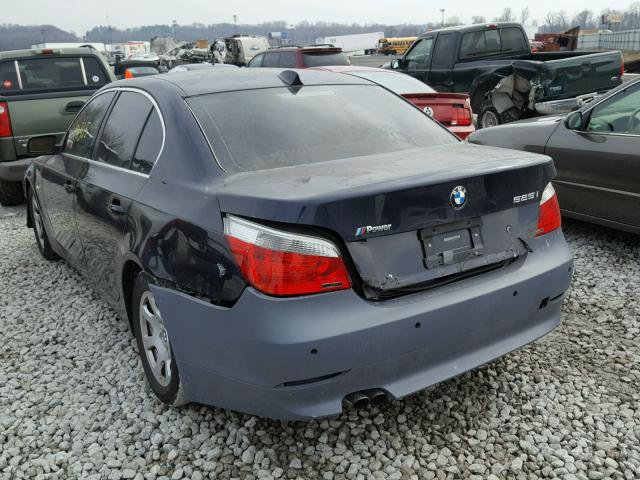 WBANA53544B850454 - 2004 BMW 525 I BLUE photo 3