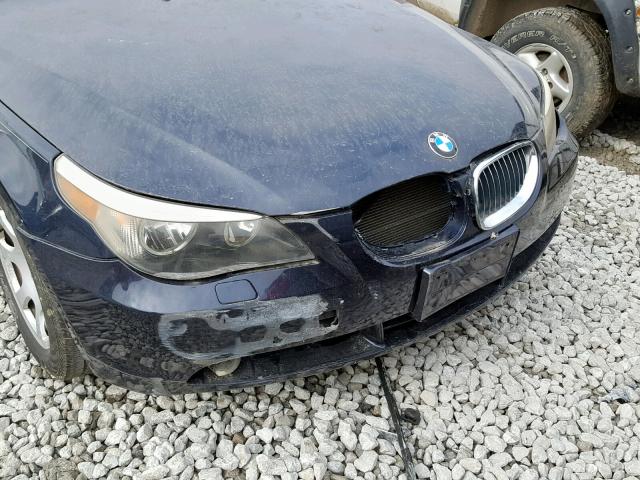 WBANA53544B850454 - 2004 BMW 525 I BLUE photo 9