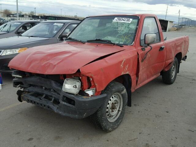 JT4RN81AXP5167283 - 1993 TOYOTA PICKUP 1/2 RED photo 2