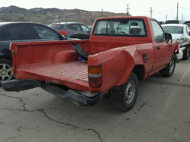 JT4RN81AXP5167283 - 1993 TOYOTA PICKUP 1/2 RED photo 4