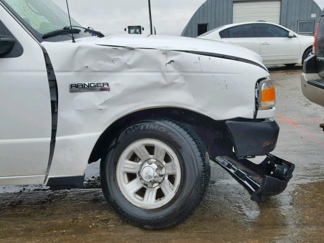 1FTKR1AD1BPB00141 - 2011 FORD RANGER WHITE photo 9