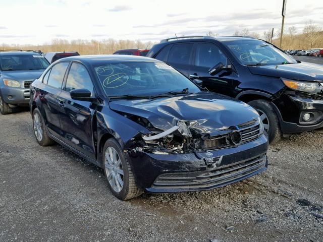 3VW1K7AJ1FM422344 - 2015 VOLKSWAGEN JETTA BASE BLACK photo 1