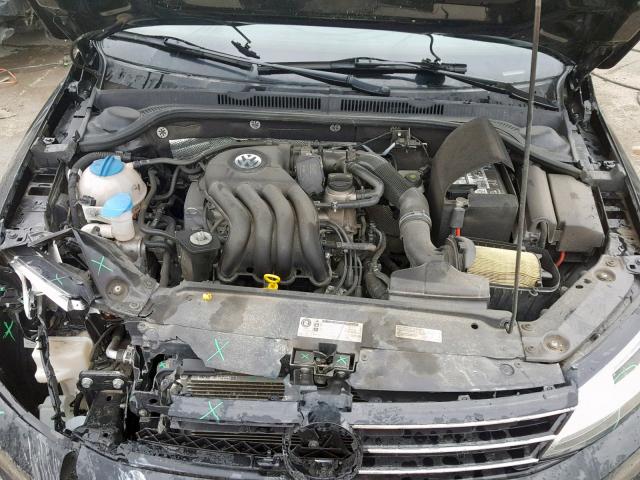 3VW1K7AJ1FM422344 - 2015 VOLKSWAGEN JETTA BASE BLACK photo 7
