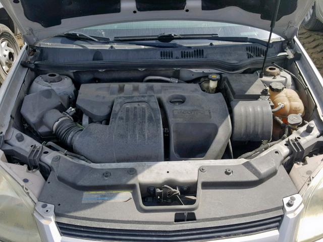 1G1AL15F977109260 - 2007 CHEVROLET COBALT LT SILVER photo 7