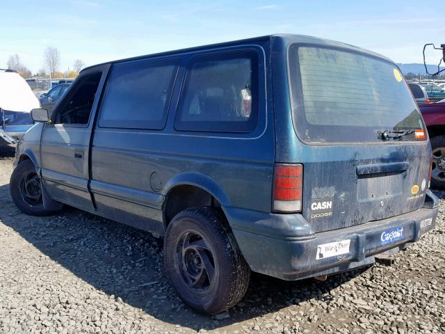 2B4GH4535RR801928 - 1994 DODGE CARAVAN SE GREEN photo 3