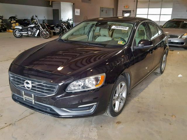 YV140MFC1F1307989 - 2015 VOLVO S60 PREMIE BLACK photo 2