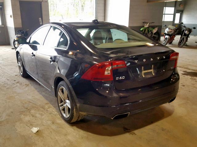 YV140MFC1F1307989 - 2015 VOLVO S60 PREMIE BLACK photo 3