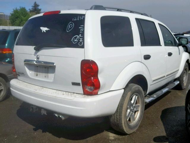 1D4HD58256F112392 - 2006 DODGE DURANGO LI WHITE photo 4