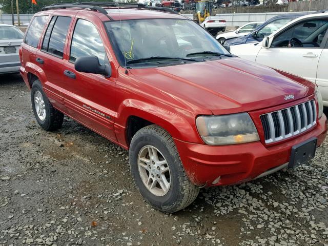 1J4GW48S74C173104 - 2004 JEEP GRAND CHER RED photo 1