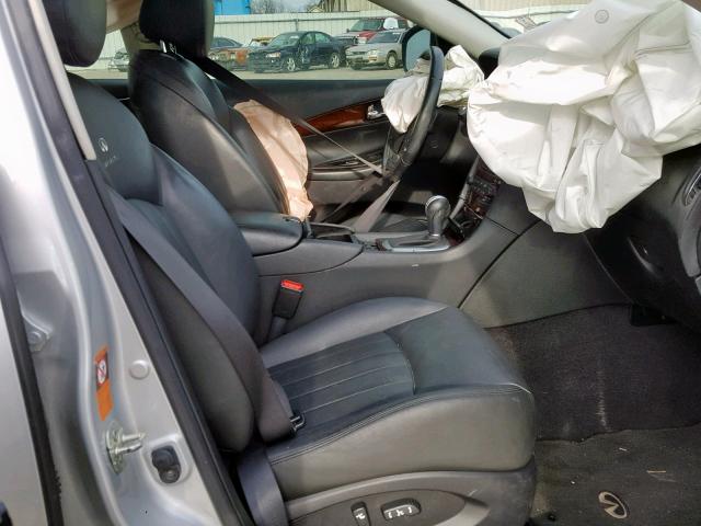 JNKAJ09E68M306770 - 2008 INFINITI EX35 BASE SILVER photo 5