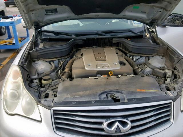 JNKAJ09E68M306770 - 2008 INFINITI EX35 BASE SILVER photo 7