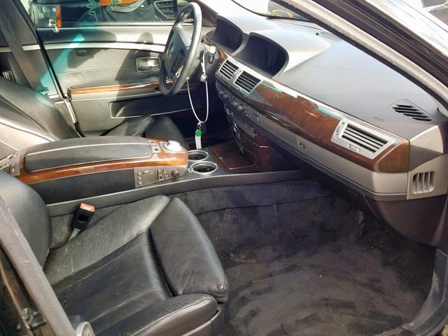 WBAGN63483DR13410 - 2003 BMW 745 LI BLACK photo 5