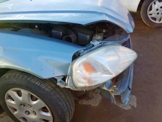 2HGEJ6615YH558795 - 2000 HONDA CIVIC BASE TEAL photo 9