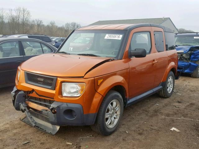 5J6YH28786L026856 - 2006 HONDA ELEMENT EX ORANGE photo 2