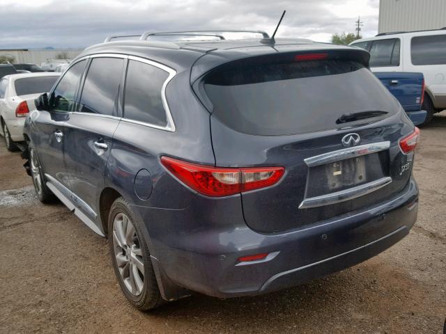 5N1AL0MN5DC337684 - 2013 INFINITI JX35 CHARCOAL photo 3