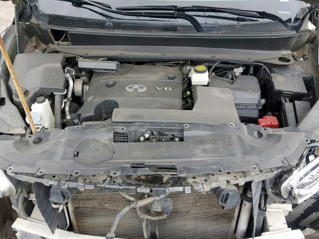 5N1AL0MN5DC337684 - 2013 INFINITI JX35 CHARCOAL photo 7