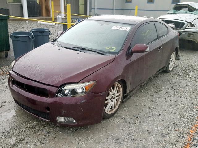 JTKDE177260097683 - 2006 TOYOTA SCION TC MAROON photo 2