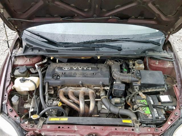 JTKDE177260097683 - 2006 TOYOTA SCION TC MAROON photo 7