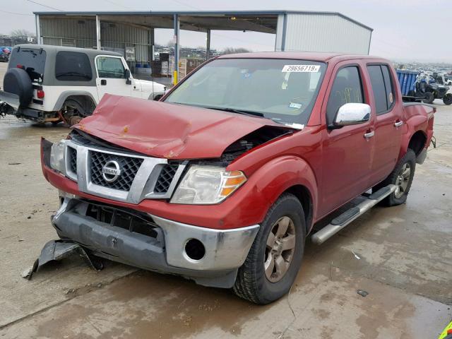 1N6AD0ER0AC446307 - 2010 NISSAN FRONTIER C RED photo 2