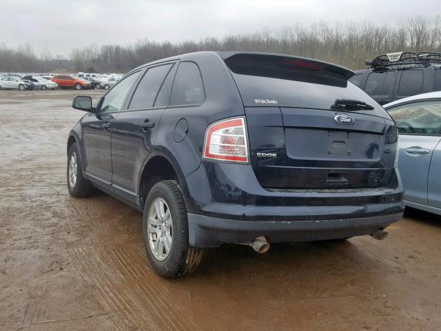 2FMDK36C88BA72150 - 2008 FORD EDGE SE BLUE photo 3