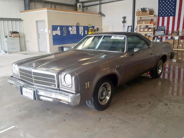 1D80R4D448711 - 1974 CHEVROLET EL CAMINO GRAY photo 2