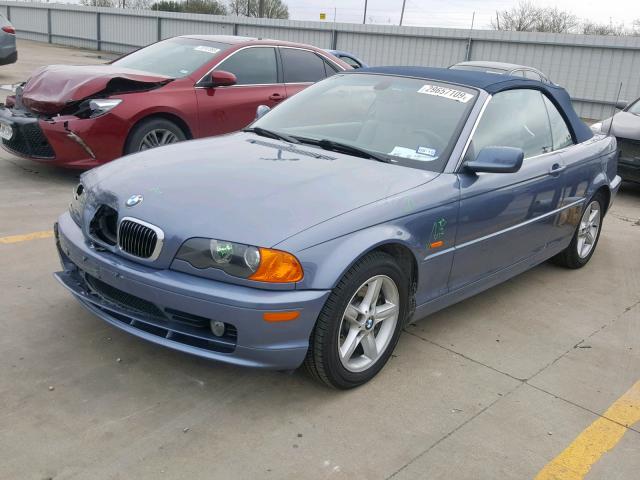 WBABS33433PG91863 - 2003 BMW 325 CI BLUE photo 2