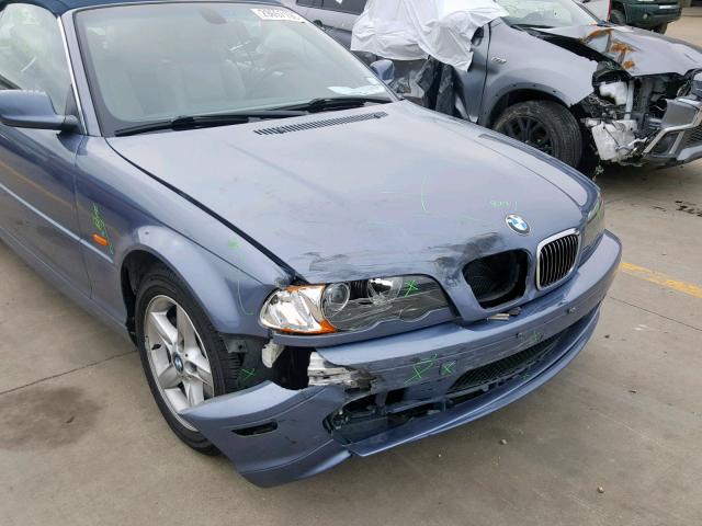 WBABS33433PG91863 - 2003 BMW 325 CI BLUE photo 9