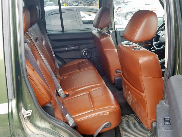 1J8HG58P39C507833 - 2009 JEEP COMMANDER GREEN photo 6