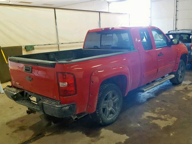 1GCEC190X8Z262167 - 2008 CHEVROLET SILVERADO RED photo 4