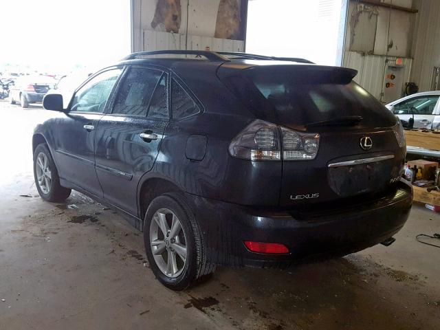 JTJGW31U682851751 - 2008 LEXUS RX 400H CHARCOAL photo 3