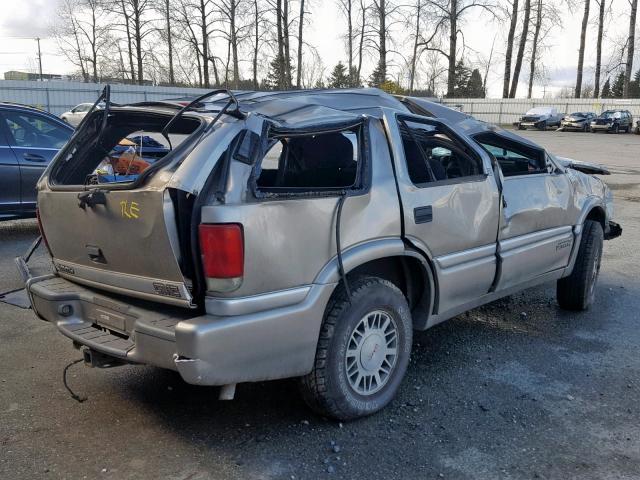 1GKDT13W4W2541231 - 1998 GMC ENVOY TAN photo 4