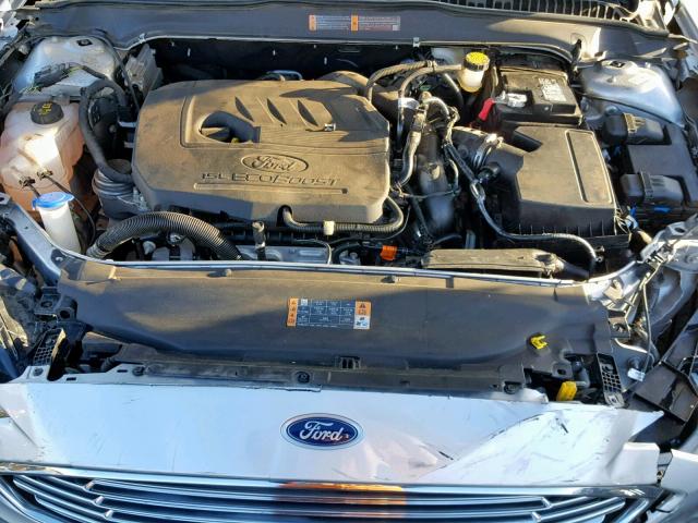 3FA6P0HD3JR204795 - 2018 FORD FUSION SE SILVER photo 7