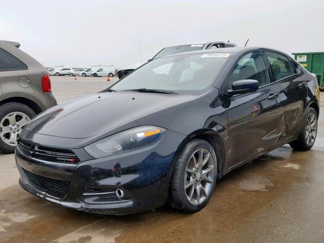 1C3CDFBB6FD111371 - 2015 DODGE DART SXT BLACK photo 2