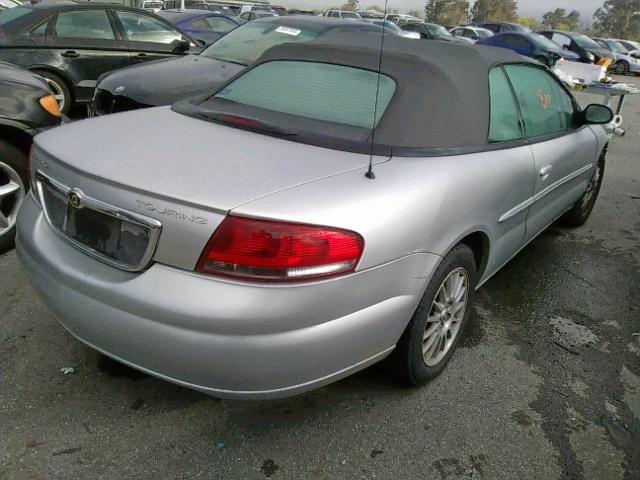 1C3EL55R45N556487 - 2005 CHRYSLER SEBRING TO SILVER photo 4