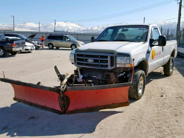 3FTSF31S04MA11012 - 2004 FORD F350 SRW S WHITE photo 2