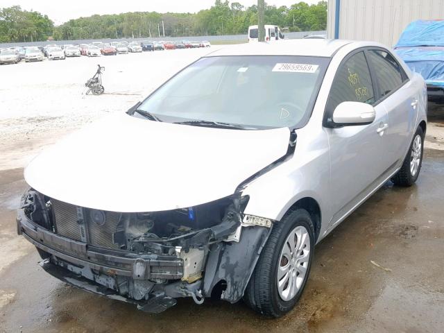 KNAFU4A24A5816538 - 2010 KIA FORTE EX SILVER photo 2