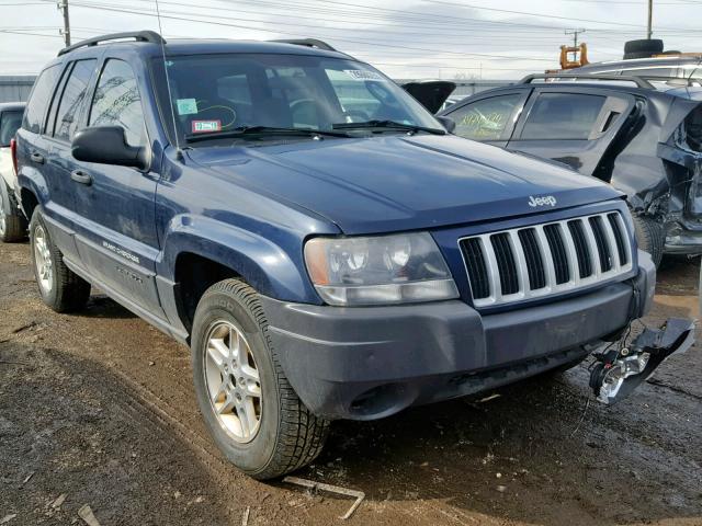 1J4GW48S24C160518 - 2004 JEEP GRAND CHER BLUE photo 1