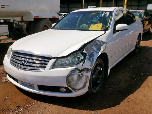 JNKAY01EX7M302985 - 2007 INFINITI M35 BASE WHITE photo 2