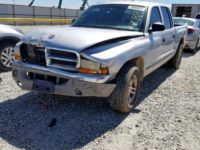 1B7HL2AN01S226660 - 2001 DODGE DAKOTA QUA SILVER photo 2