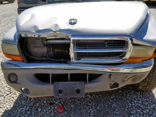 1B7HL2AN01S226660 - 2001 DODGE DAKOTA QUA SILVER photo 9