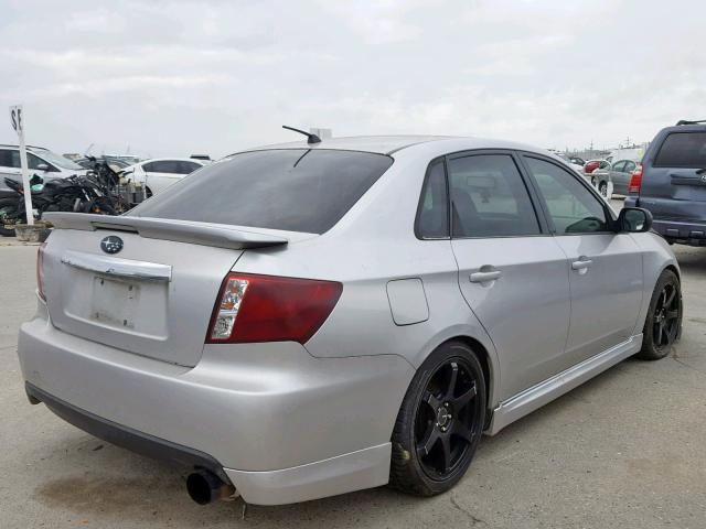 JF1GE76669G504941 - 2009 SUBARU IMPREZA WR SILVER photo 4