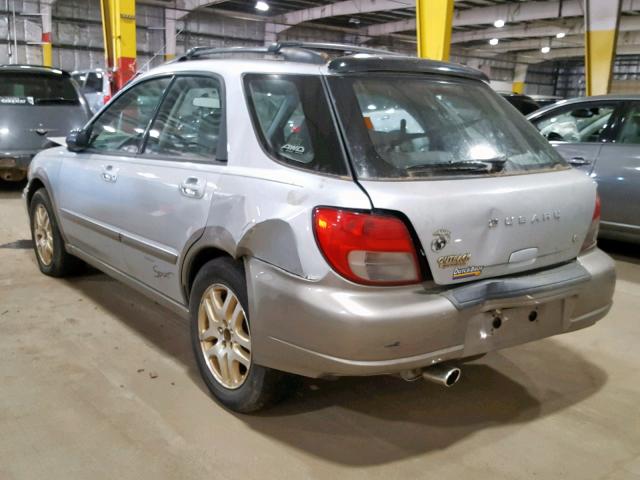 JF1GG68592H832217 - 2002 SUBARU IMPREZA OU SILVER photo 3