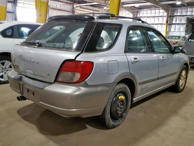 JF1GG68592H832217 - 2002 SUBARU IMPREZA OU SILVER photo 4