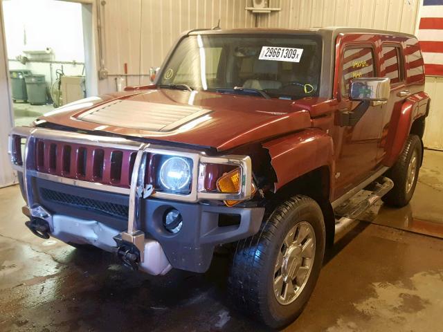 5GTEN53E288202419 - 2008 HUMMER H3 X RED photo 2