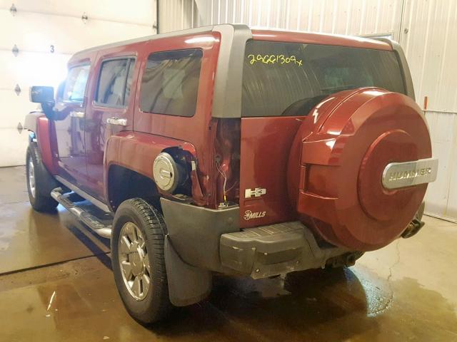 5GTEN53E288202419 - 2008 HUMMER H3 X RED photo 3