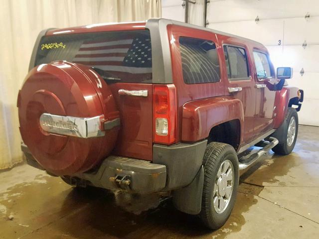 5GTEN53E288202419 - 2008 HUMMER H3 X RED photo 4