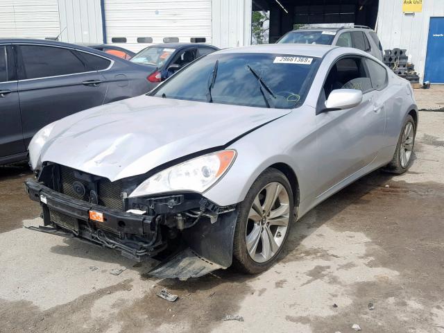 KMHHT6KD1BU062737 - 2011 HYUNDAI GENESIS CO SILVER photo 2