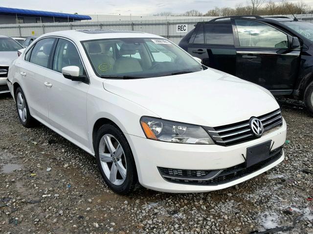 1VWBP7A31DC059114 - 2013 VOLKSWAGEN PASSAT SE WHITE photo 1